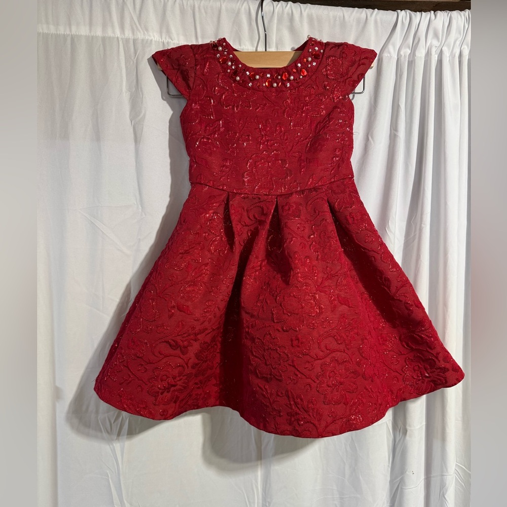 Wonder Nation Vibrant Red Dress Sz 6 (4AU)